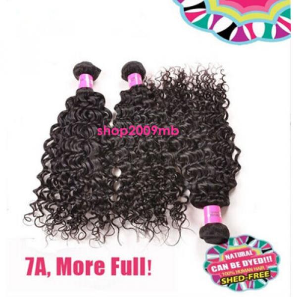 Peruvian Curly Virgin Hair Weave 3 Bundles Human  Hair Extension 100%Unprocessed #5 image