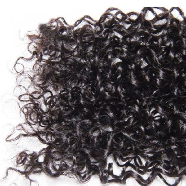 Peruvian 7A Curly Virgin Human Hair Weave Extensions Weft 1 Bundle/50g #5 image