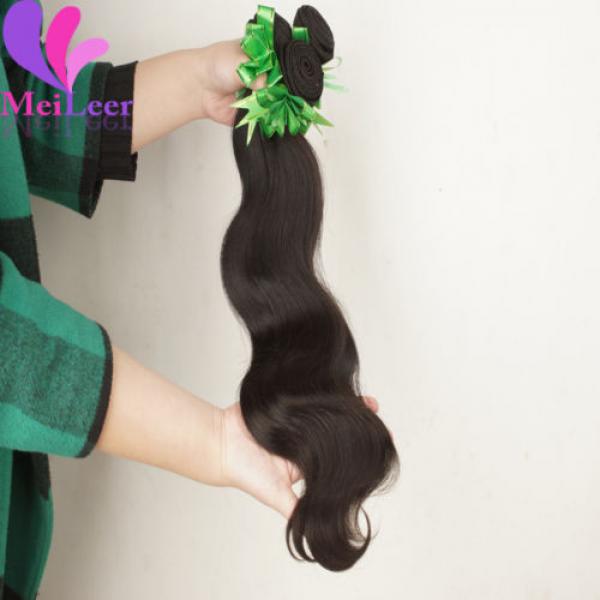 3 Bundles Body Wave 100% Unprocessed Virgin Human hair Extensions Peruvian Wefts #4 image