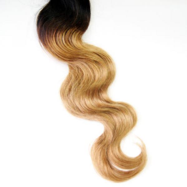 4 Bundles/200g Peruvian Virgin Body Wave Ombre Human Hair Extensions Weave Weft #5 image