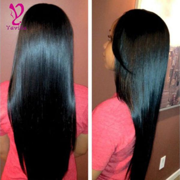 400g/4bundles Silky Straight Human Hair Weave Weft 100% Virgin Peruvian Hair #1 image