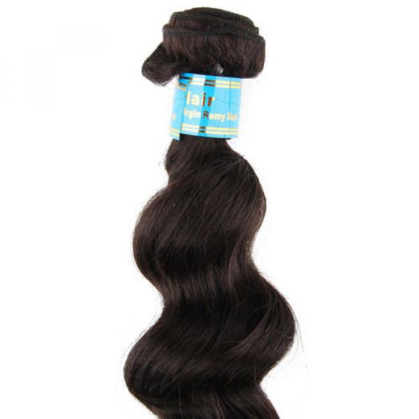 50g/Bundle 7A Loose Wave Hair Peruvian Virgin Human Hair Extensions Weft #4 image