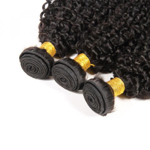 Peruvian Curly Virgin Hair Weave 3 Bundles Human Hair Extension 100%Unprocessed #5 image