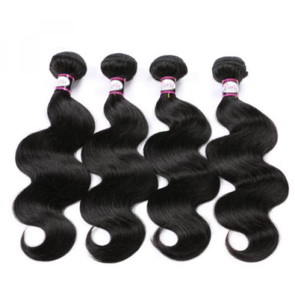 4 bundles Peruvian Virgin Remy Hair Body Wave Human Hair Weave Extensions 200g #2 image