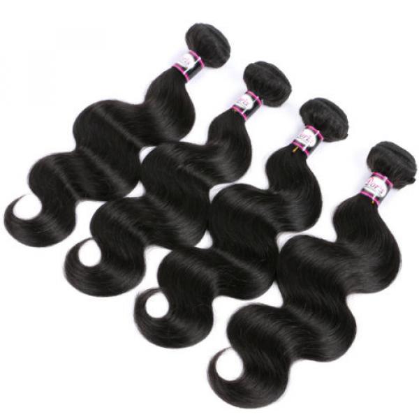 4 bundles Peruvian Virgin Remy Hair Body Wave Human Hair Weave Extensions 200g #3 image
