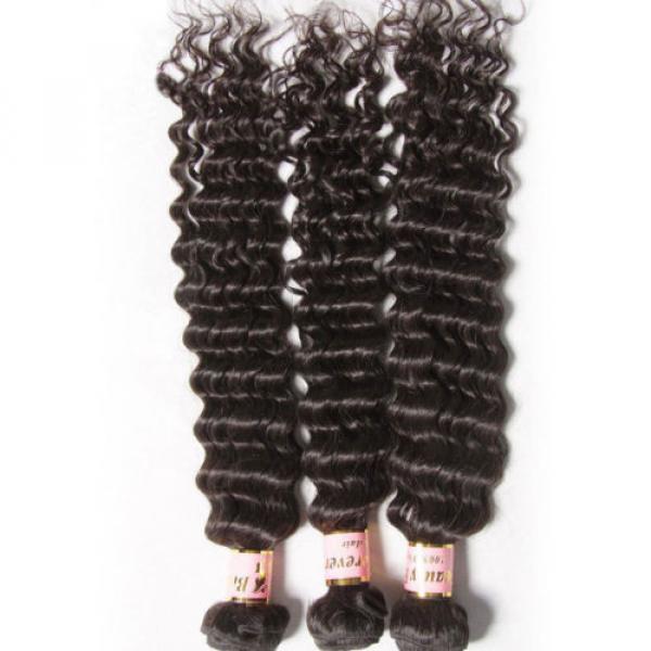 100% Unprocessed 7A Peruvian Curly Virgin Human Hair Extensions 3 Bundles/150g #4 image