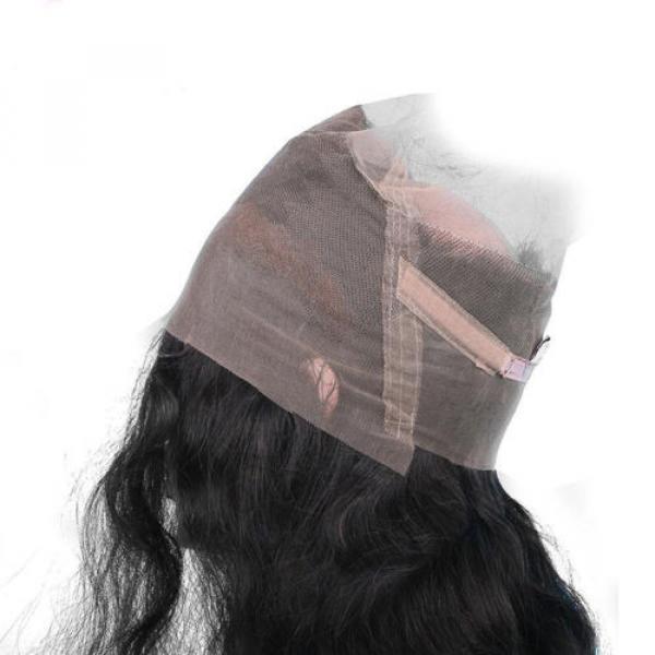 100% Peruvian Virgin Human Hair 360 Lace Frontal Closures Wavy Lace Band Frontal #5 image