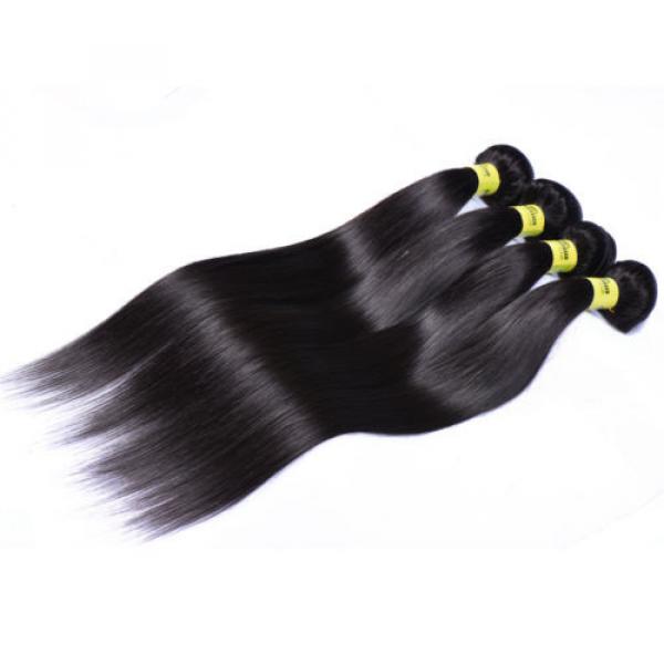 4 Bundles 18&#034; Remy Virgin Peruvian Straight Human Hair Weave Extensions 200g #5 image