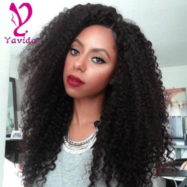 THICK 7A 300g Kinky Curly 3 Bundles Peruvian Virgin Human Hair Weave Weft #1 image
