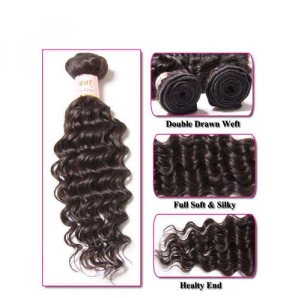 100g/Bundle Peruvian Kinky Curly Virgin Human Hair Weft Extensions Unprocessed #4 image