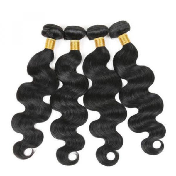 Brazilian Virgin Hair Body Wave 4 Bundles Cheap 7A Human Hair Weave Cheap 200g #4 image