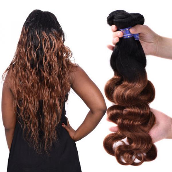 95g/bundle Body Wave Virgin Brazilian/Peruvian/Indian Human Hair Extensions Weft #2 image