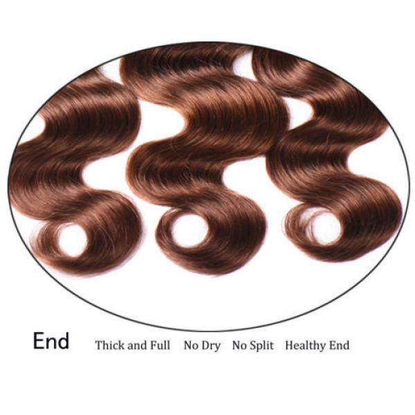 95g/bundle Body Wave Virgin Brazilian/Peruvian/Indian Human Hair Extensions Weft #4 image