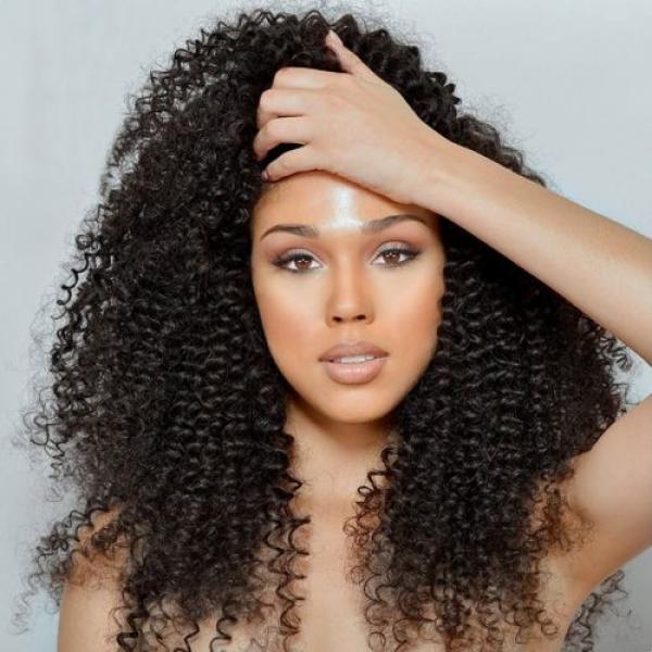 400g 100% Virgin Peruvian Kinky Curly Hair Weave Human Hair Extension 4 Bundles #1 image
