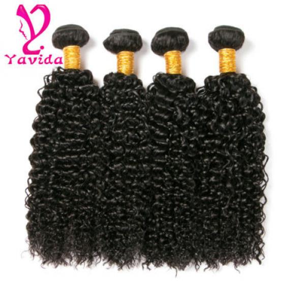 400g 100% Virgin Peruvian Kinky Curly Hair Weave Human Hair Extension 4 Bundles #2 image
