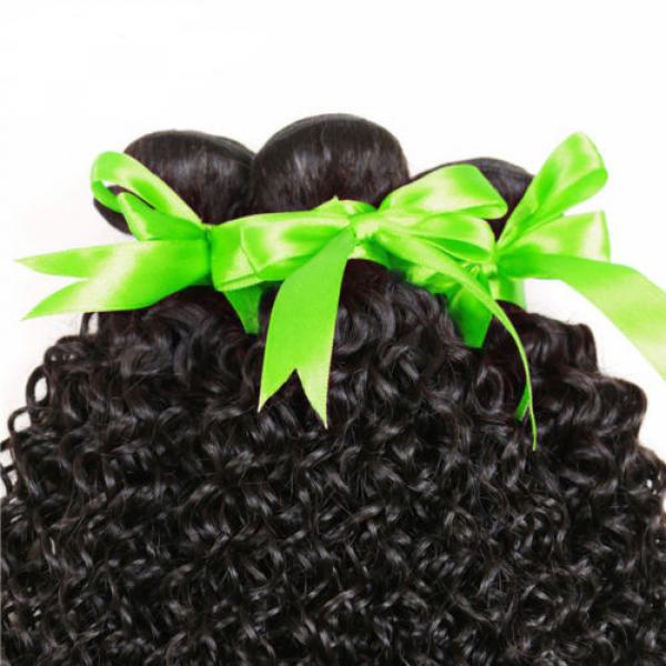 Peruvian Curly Virgin Hair Weave 3 Bundles Human Hair Extension 100%Unprocessed #5 image