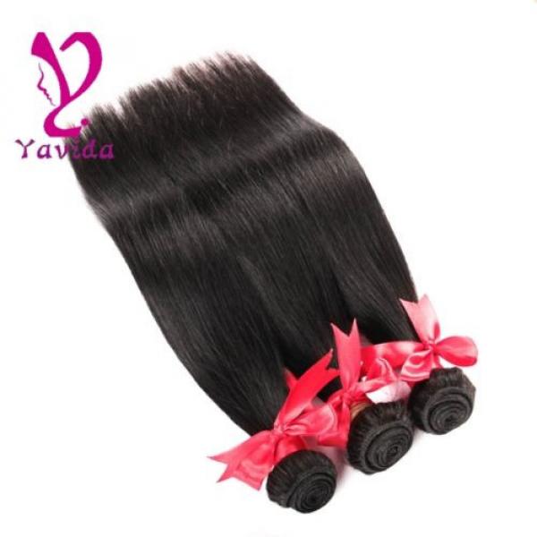 3 Bundle Peruvian Hair 7A Straight Virgin Hair 3 Bundle Deals Huamn Hair Weft #3 image