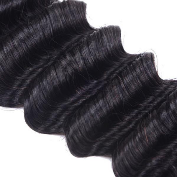 3 Bundles150g Unprocessed Virgin Peruvian natural Deep wave Human Hair Extension #4 image
