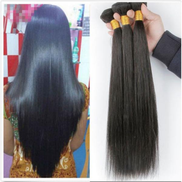 1 Bundle 100% Virgin Hair Human Hair Weave Extensions Wefts Weave Straight 50g #2 image