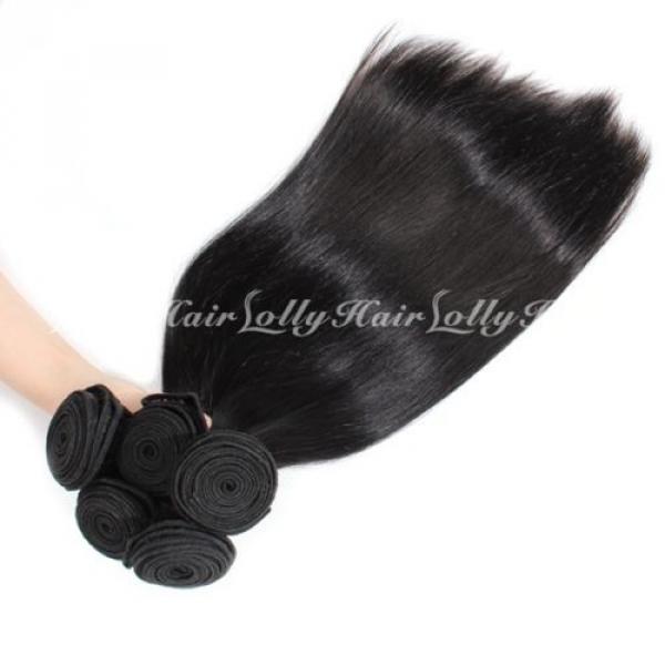 3Bundles 100% Unprocessed Virgin Indian Straight Hair Extension Human Weave Weft #3 image