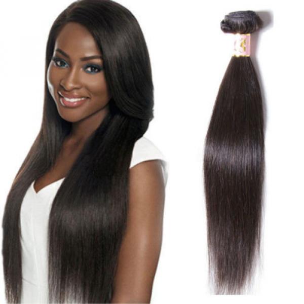 Peruvian Straight Virgin Human Hair Weaves 100% Unprocessed Hair 100g/1 Bundle #1 image
