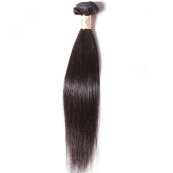 Peruvian Straight Virgin Human Hair Weaves 100% Unprocessed Hair 100g/1 Bundle #4 image