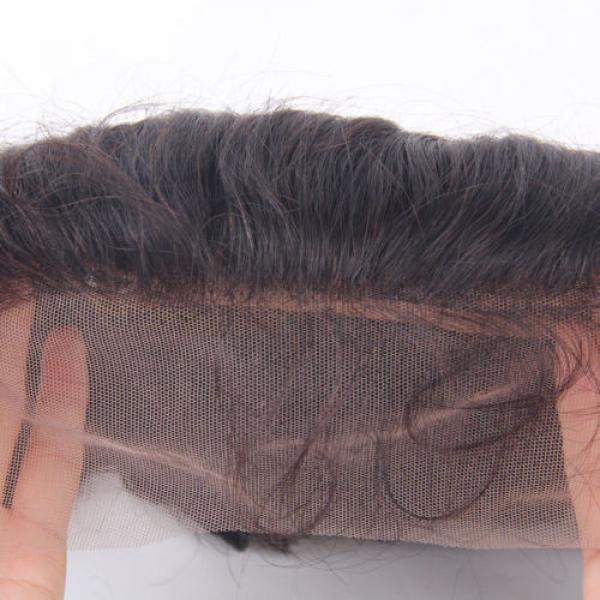 Peruvian 7A Human Virgin Hair Free Part Frontal 13X4&#034; Loose Wave Lace Closure #4 image