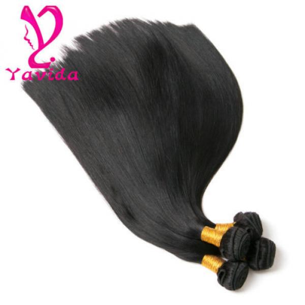 300g 7A Peruvian Virgin Hair Straight Hair Human Hair Weave Extensions 3 Bundles #1 image