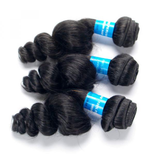 Virgin Loose Wave Hair Products 3 Bundles Unprocessed Peruvian Human Hair #3 image