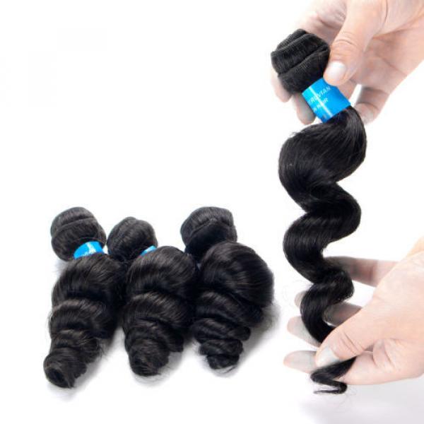 Virgin Loose Wave Hair Products 3 Bundles Unprocessed Peruvian Human Hair #4 image