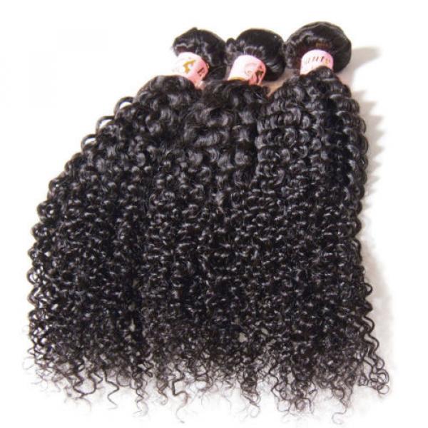 3PCS/300g Unprocessed Peruvian 7A Curly Virgin Hair Human Hair Extensions #1 image