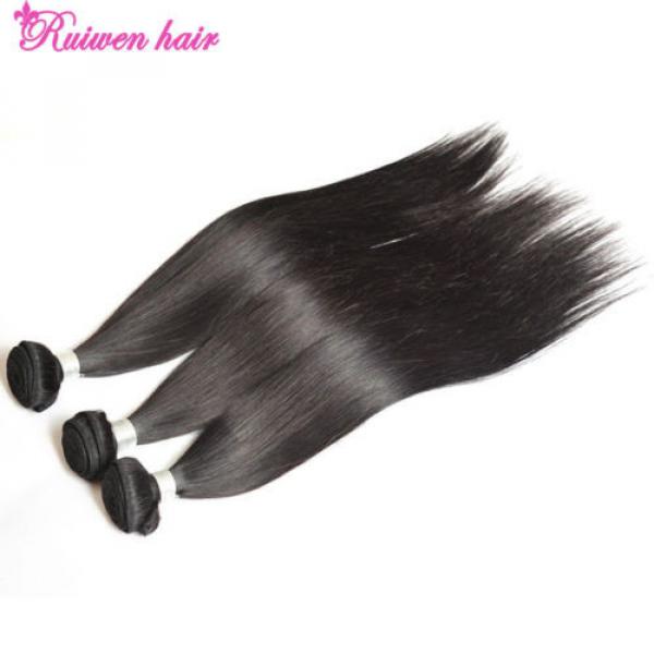 3 Bundles/300g 100% Unprocessed Virgin Peruvian Straight Hair Extensions Weft #2 image