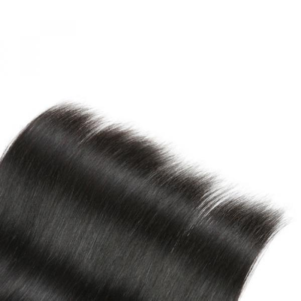 4 Bundles Unprocessed Virgin Peruvian Straight Human Hair Weave 16*2 18*2 200g #5 image
