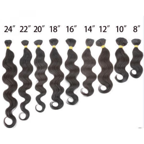 Grade 7A Peruvian Virgin Hair Body Wave 4bundles lot 100% Human Hair Weaving #5 image