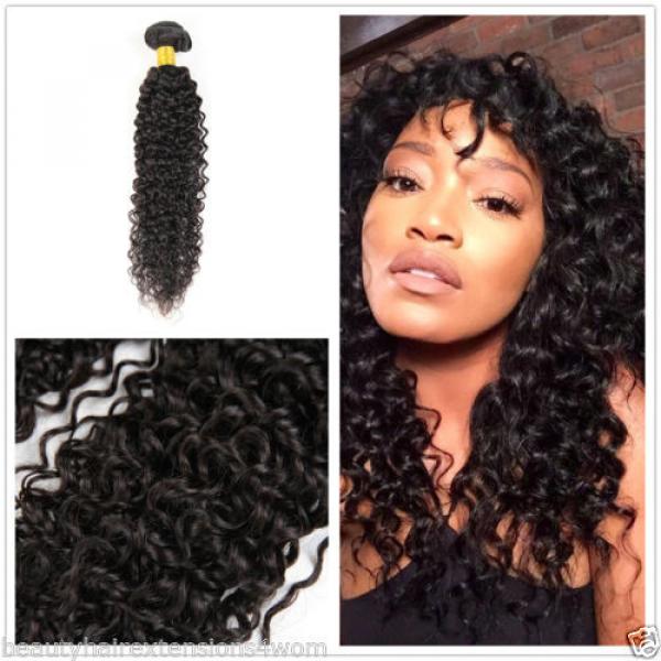 8A Peruvian Remy Hair Kinky Curly Human Hair Weft Curly Virgin Hair Bundle 100G #1 image