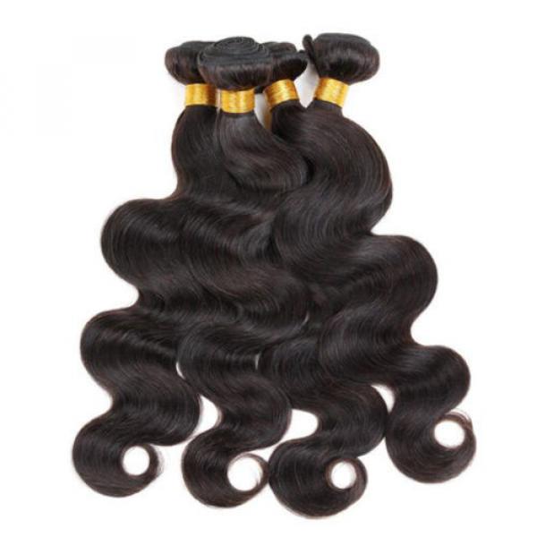 4Bundles/200g 7A Unprocessed Virgin Peruvian Straight Hair Extension Human Weave #1 image