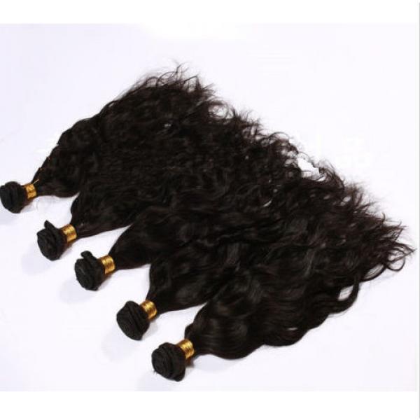 Peruvian Virgin Hair Natural  Wave 4 Pieces 7A Unprocessed Cheap Human Hair New #3 image