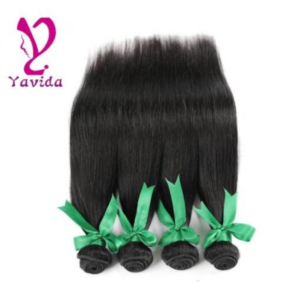 7A Peruvian Virgin Straight Hair Extensions 100% Human Hair Weave 4 Bundles 400g #2 image
