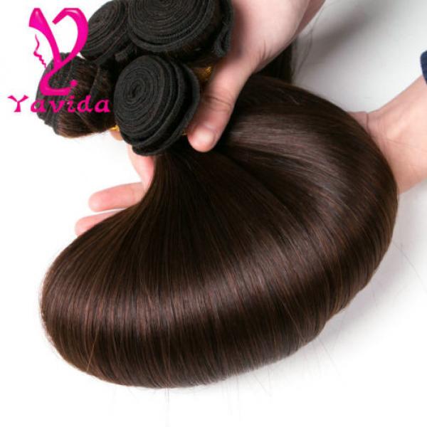 7A Unprocessed Virgin Peruvian Straight Human Hair Extension Weave 3Bundles/300g #1 image