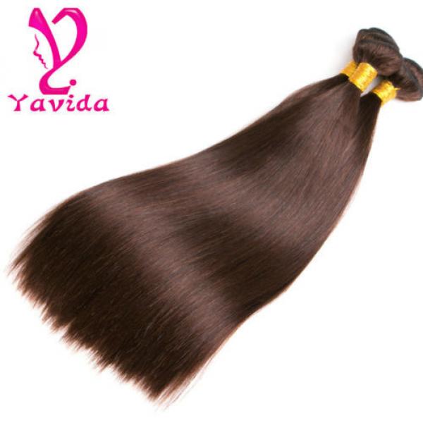 7A Unprocessed Virgin Peruvian Straight Human Hair Extension Weave 3Bundles/300g #2 image