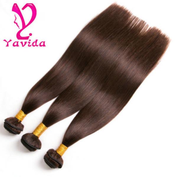 7A Unprocessed Virgin Peruvian Straight Human Hair Extension Weave 3Bundles/300g #4 image