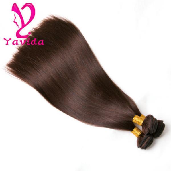 7A Unprocessed Virgin Peruvian Straight Human Hair Extension Weave 3Bundles/300g #5 image
