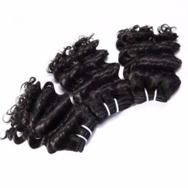 8 in. Virgin Brazilian/Peruvian/Indian Human Hair Extension Deep Curly 3 Bundles #5 image