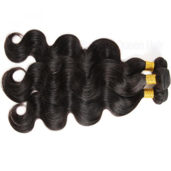 3 Bundles/300g Peruvian Body Wave Remy Human Hair Weave Virgin Hair Extensions #3 image