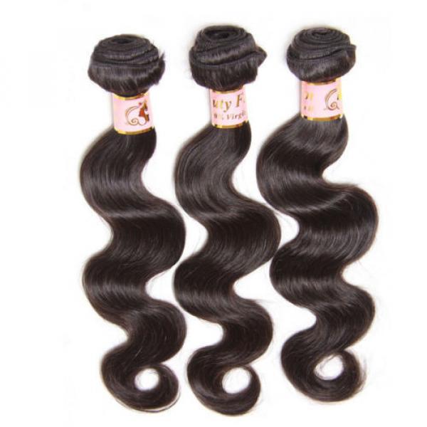 Top 7A Peruvian Body Wave Virgin Human Hair Extensions 3 Bundles/300g #4 image