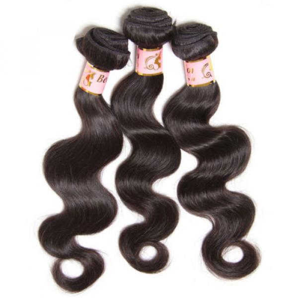 Top 7A Peruvian Body Wave Virgin Human Hair Extensions 3 Bundles/300g #5 image