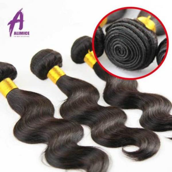 6 Bundles Peruvian Hair Virgin Human Hair Extensions Weave 100% Virgin hair #5 image