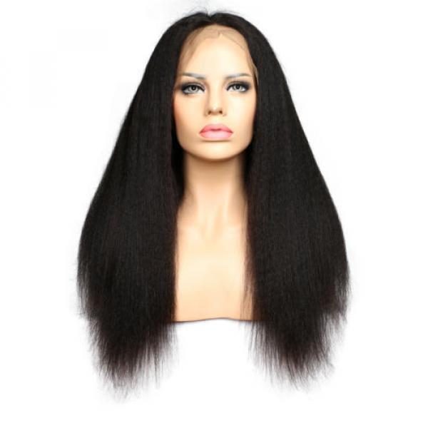 7A Virgin Human Hair Glueless Kinky Straight Lace Front Wigs/Full Lace Wigs #2 image