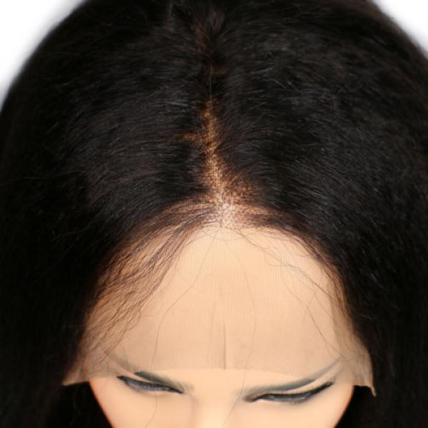 7A Virgin Human Hair Glueless Kinky Straight Lace Front Wigs/Full Lace Wigs #5 image
