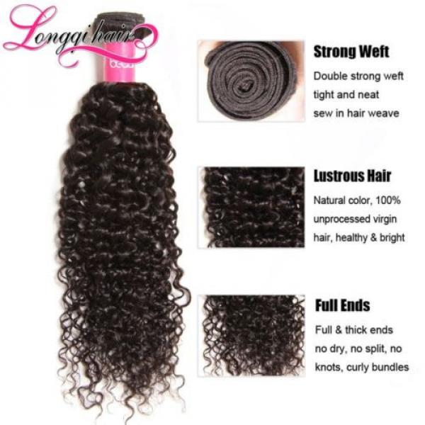 100g 7A Peruvian Curly Hair Bundles 100% Unprocessed Virgin Human Hair Extension #1 image